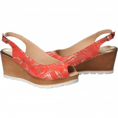 Sandale Femei, elegant, piele, rosu VGT66146-4R-281