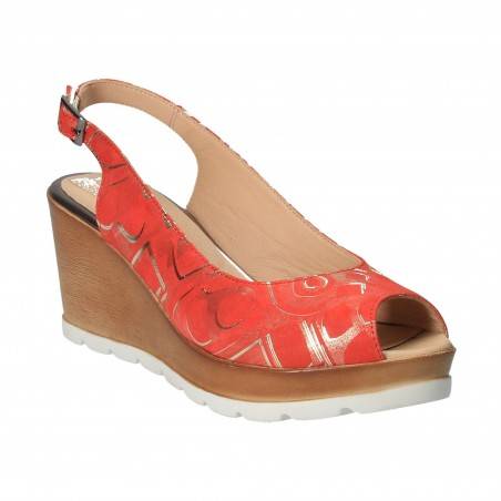 Sandale Femei, elegant, piele, rosu VGT66146-4R-281