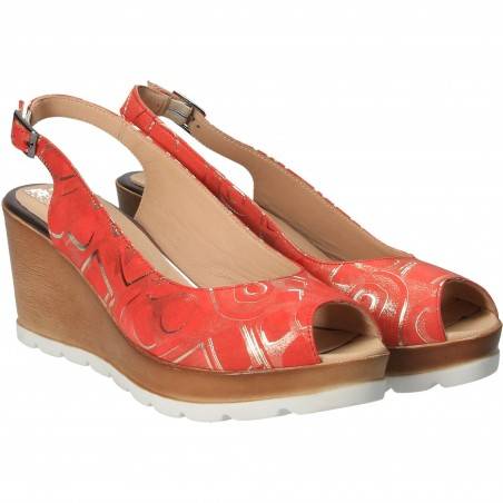 Sandale Femei, elegant, piele, rosu VGT66146-4R-281
