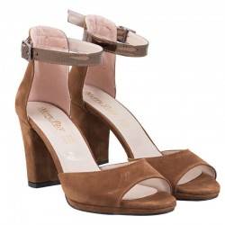 Pantofi femei decupati maro VGT0341204ZM