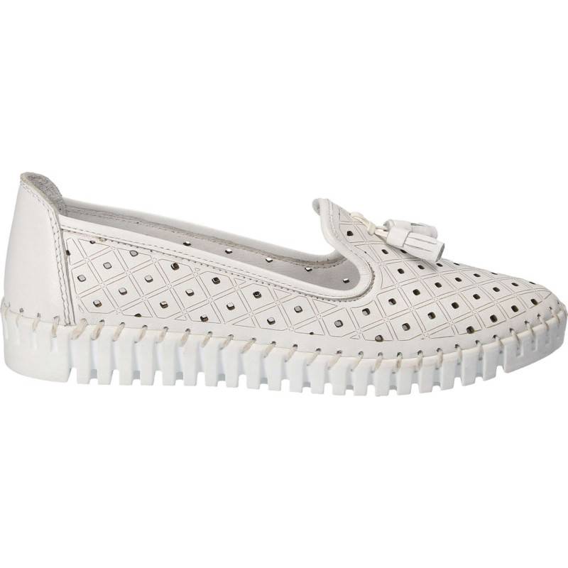 Espadrile Femei piele albi Espadrile Femei piele albi
