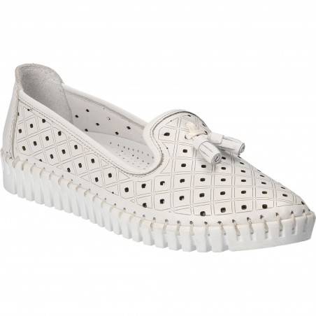 Espadrile Femei piele albi