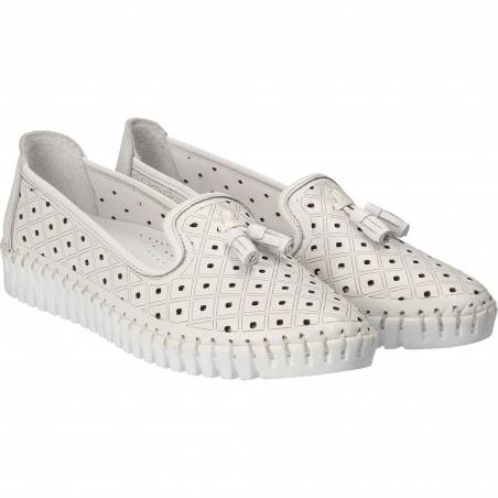 Espadrile Femei piele albi