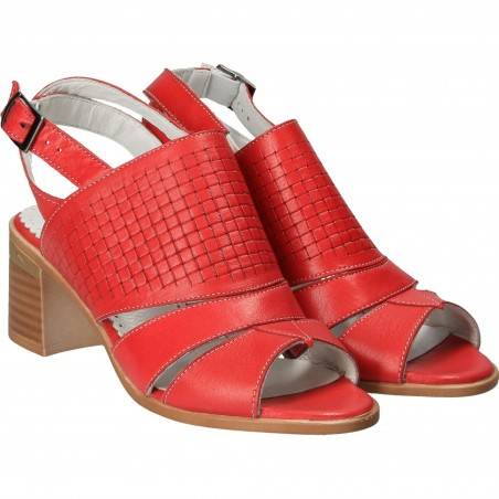 Sandale Femei elegant piele rosii