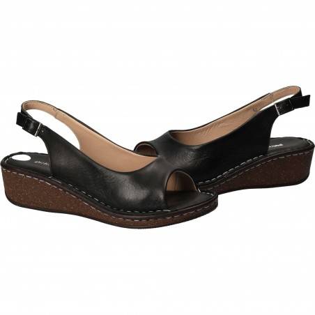 Sandale Femei elegant piele negre
