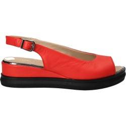 Sandale Femei casual piele rosii