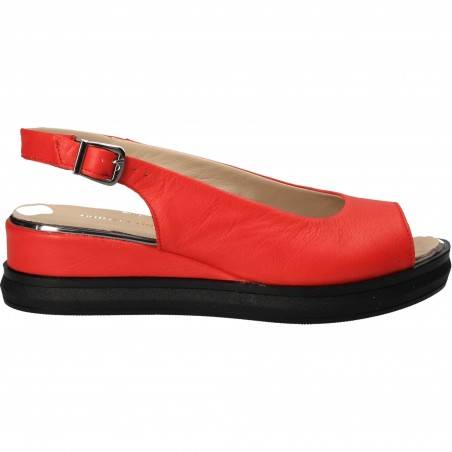 Sandale Femei casual piele rosii