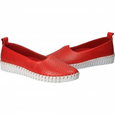 Espadrile Femei piele rosii