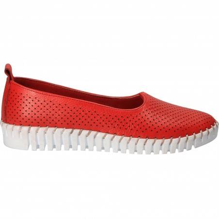 Espadrile Femei piele rosii