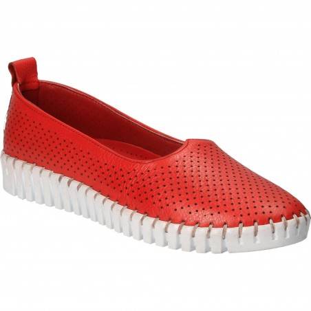 Espadrile Femei piele rosii