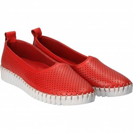 Espadrile Femei piele rosii