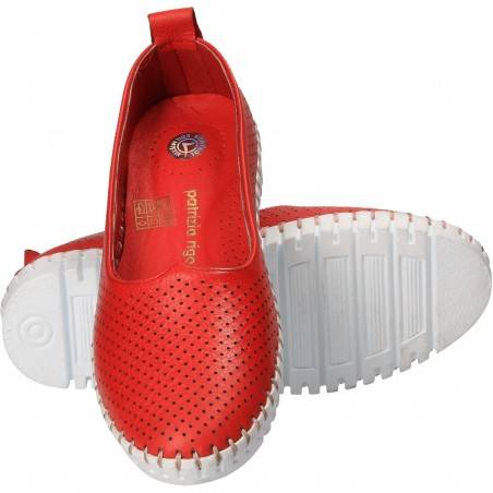 Espadrile Femei piele rosii