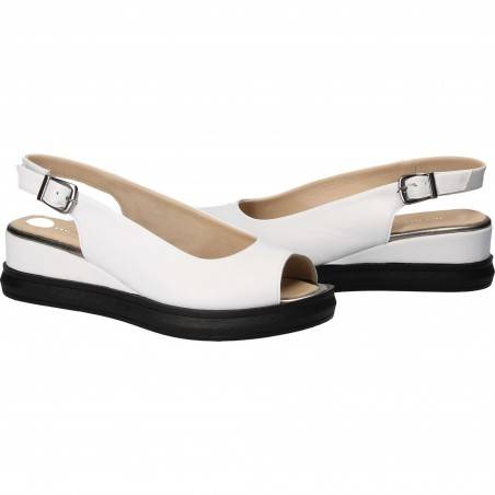 Sandale Femei casual piele albe