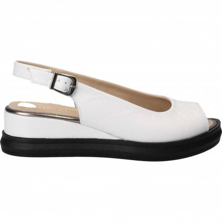 Sandale Femei casual piele albe