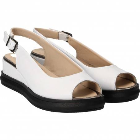 Sandale Femei casual piele albe