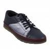 Sneakers dama, piele, cu insertii albe