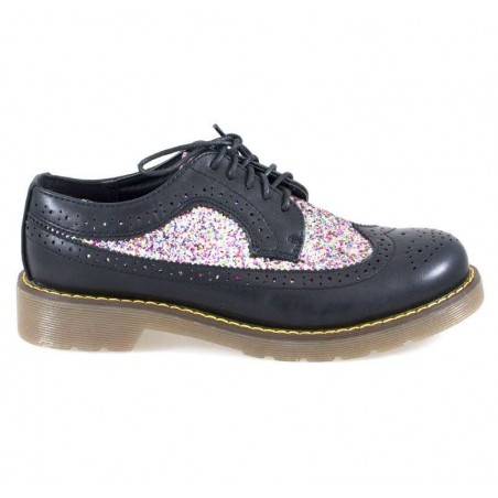 Pantofi Femei, stil Oxford, cu sclipici