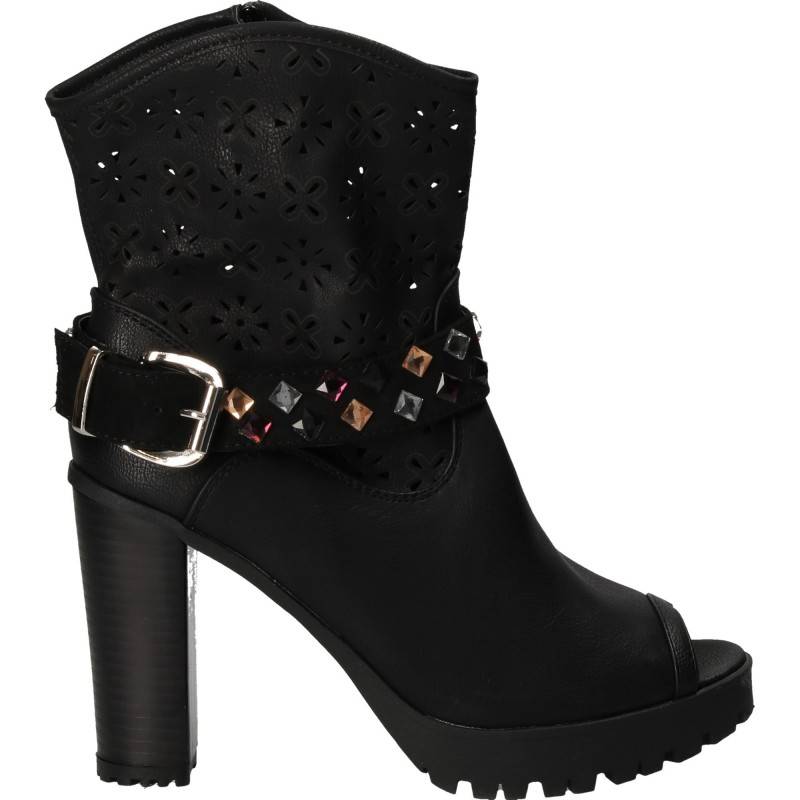 Sandale Femei Inalte Trendy Negre Sandale Femei Inalte Trendy Negre