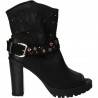 Sandale Femei Inalte Trendy Negre