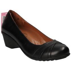 Pantofi Femei Platformă Piele Negri DA VINCI