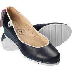 Pantofi Femei Piele Elegant Albastri