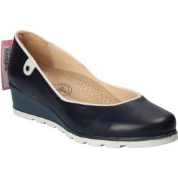 Pantofi Femei Piele Elegant Albastri