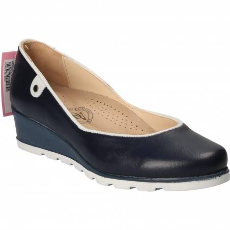 Pantofi Femei Piele Elegant Albastri