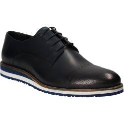 Pantofi Barbati Elegant Piele Albastri DA VINCI