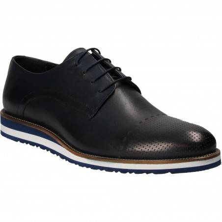 Pantofi Barbati Elegant Piele Albastri DA VINCI