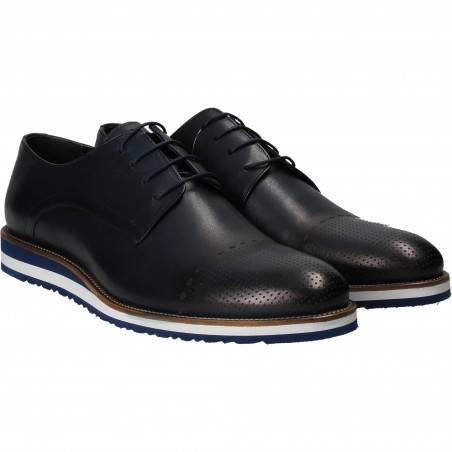 Pantofi Barbati Elegant Piele Albastri DA VINCI