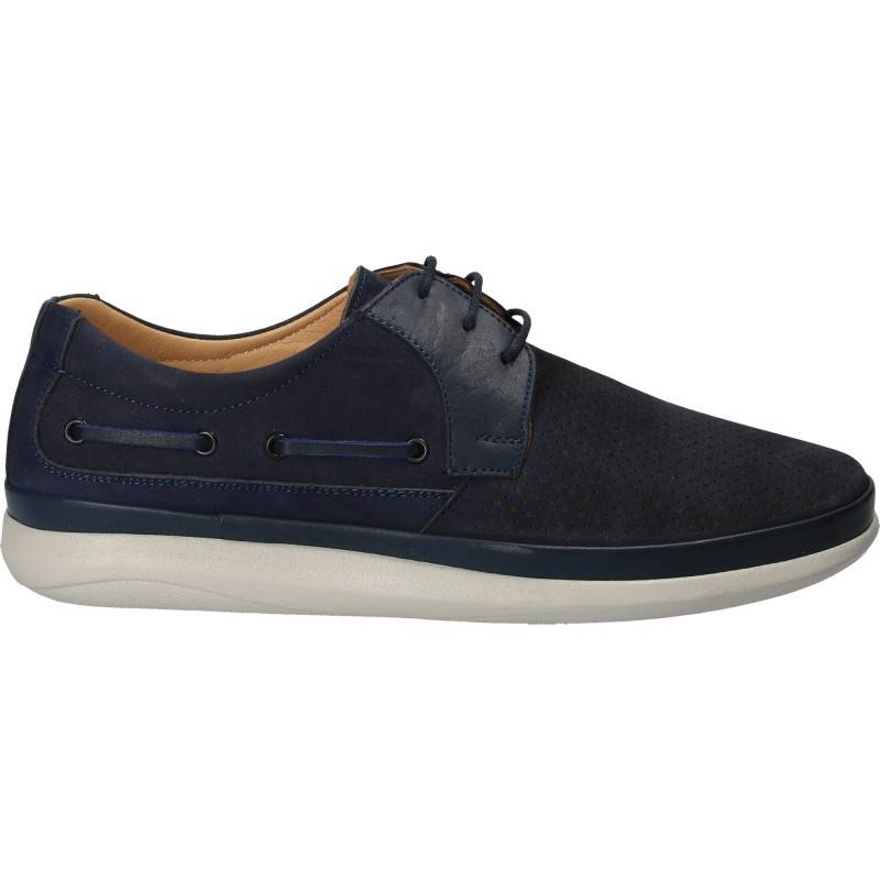 Pantofi Barbati Casual Piele Albastri DA VINCI Pantofi Barbati Casual Piele Albastri DA VINCI