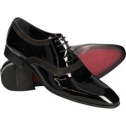Pantofi Eleganti Barbati Piele Lac Negri DA VINCI