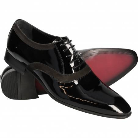 Pantofi Eleganti Barbati Piele Lac Negri DA VINCI