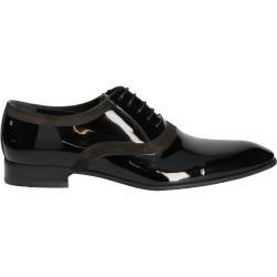 Pantofi Eleganti Barbati Piele Lac Negri DA VINCI