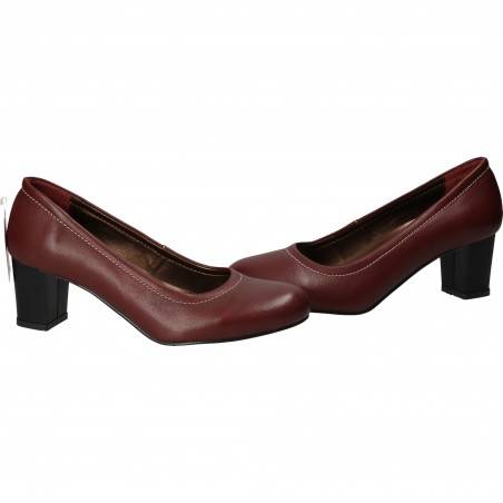 Pantofi Femei Elegant Piele Bordeaux DA VINCI