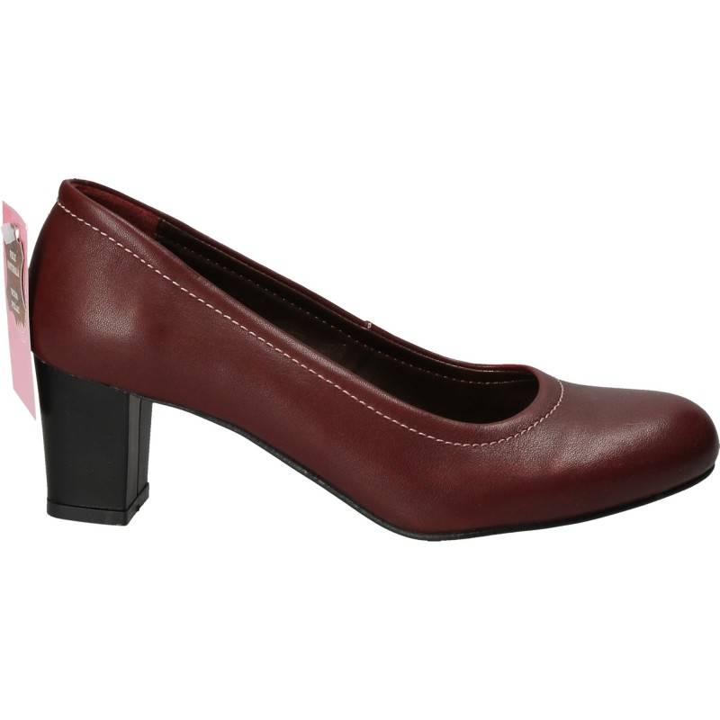 Pantofi Femei Elegant Piele Bordeaux DA VINCI Pantofi Femei Elegant Piele Bordeaux DA VINCI