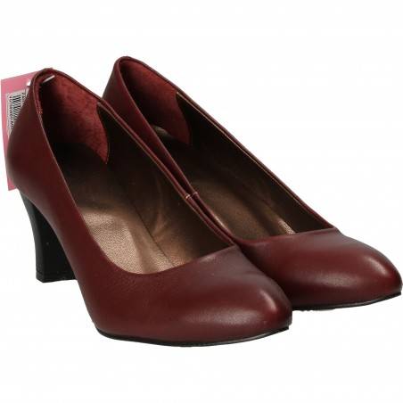 Pantofi Femei Elegant Piele Bordeaux DA VINCI