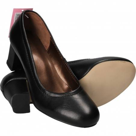 Pantofi Eleganti Femei Piele Negri DA VINCI