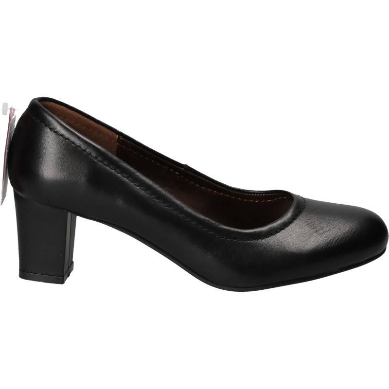Pantofi Eleganti Femei Piele Negri DA VINCI Pantofi Eleganti Femei Piele Negri DA VINCI