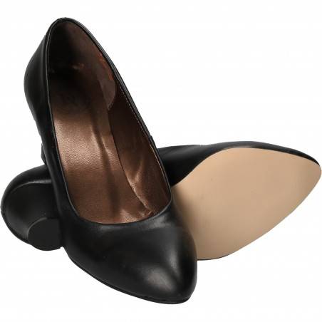 Pantofi Eleganti Femei Piele Negri DA VINCI