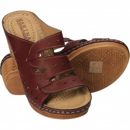 Saboti Femei Casual Bordeaux