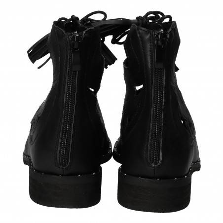 Sandale Femei, casual, piele ecologica negre