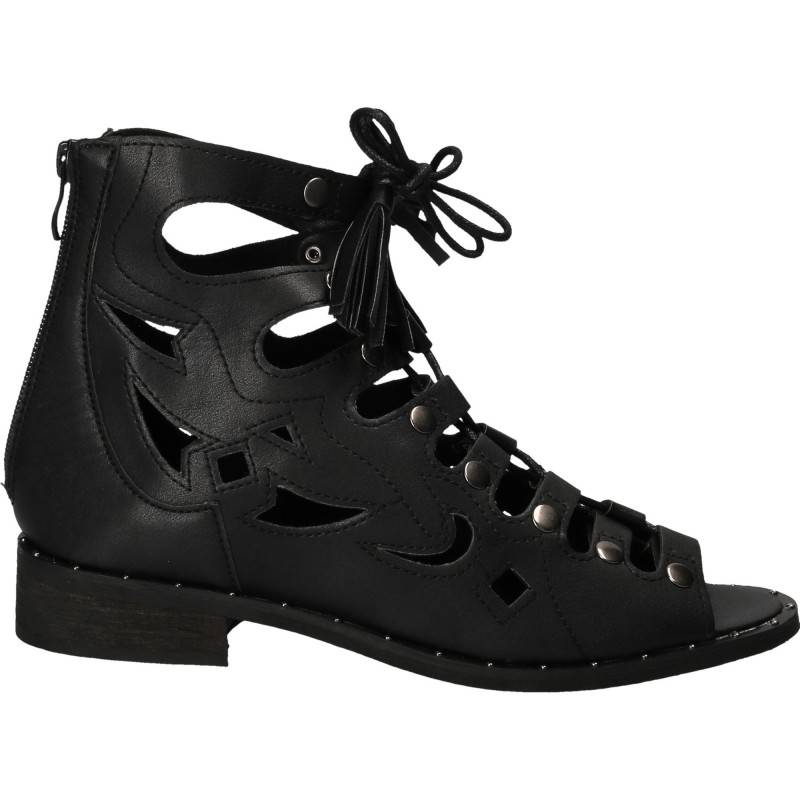 Sandale Femei, casual, piele ecologica negre Sandale Femei, casual, piele ecologica negre