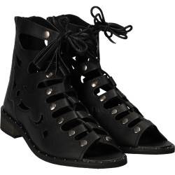 Sandale Femei, casual, piele ecologica negre