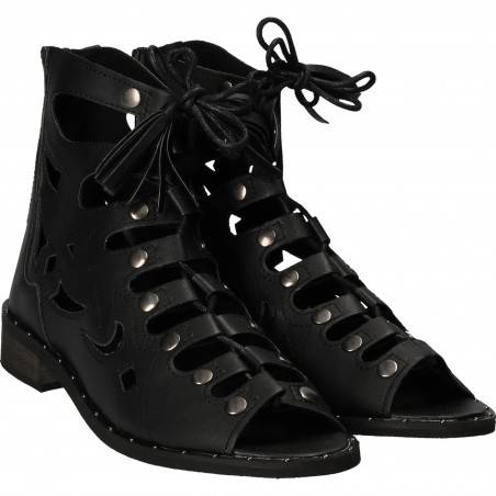 Sandale Femei, casual, piele ecologica negre