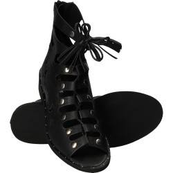 Sandale Femei, casual, piele ecologica negre