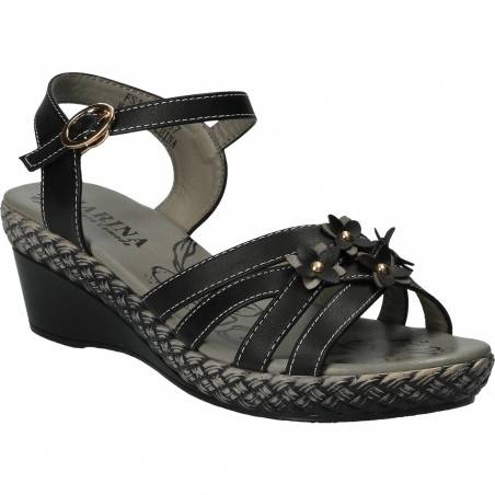 Sandale Femei, casual, piele ecologica negre