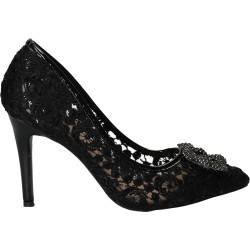Pantofi Femei, Eleganti, Dame Rose, Negri, din dantela