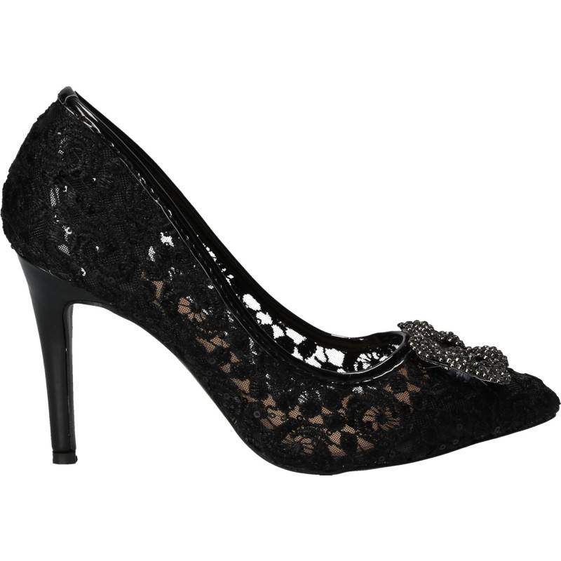 Pantofi Femei, Eleganti, Dame Rose, Negri, din dantela Pantofi Femei, Eleganti, Dame Rose, Negri, din dantela