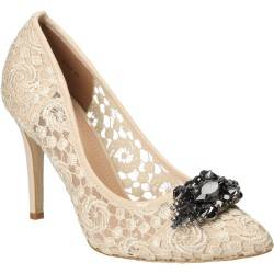 Pantofi din dantela Dame Rose bej